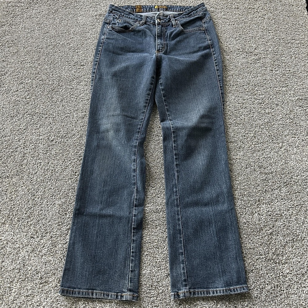 Y2K Jeans Womens 14 Medium Wash Blue Straight Leg Mid Rise Regular Fit Denim